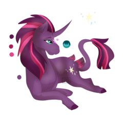 Size: 6000x5449 | Tagged: safe, artist:lu-le-ma, oc, oc only, oc:evening star, pony, g4, my little pony: the movie, absurd resolution, leonine tail, magical lesbian spawn, offspring, parent:tempest shadow, parent:twilight sparkle, parents:tempestlight, simple background, solo, transparent background