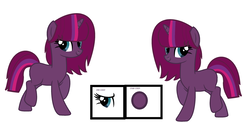 Size: 2960x1452 | Tagged: safe, artist:lynnqueenofsports, oc, oc only, oc:spark light, pony, g4, my little pony: the movie, magical lesbian spawn, offspring, parent:tempest shadow, parent:twilight sparkle, parents:tempestlight, solo