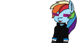 Size: 1494x840 | Tagged: safe, artist:rosewolfytpaws, rainbow dash, anthro, g4, collar, female, simple background, solo, tongue out, transparent background