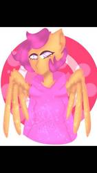 Size: 720x1280 | Tagged: safe, artist:hiimashipper4life3, artist:synnibear03, scootaloo, oc, oc:ponytale scootaloo, anthro, comic:ponytale, g4, amino, female, older, older scootaloo, solo