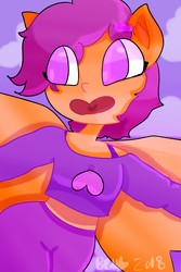 Size: 2000x3000 | Tagged: safe, artist:mininyanbot, scootaloo, oc, oc only, oc:ponytale scootaloo, anthro, comic:ponytale, g4, ambiguous facial structure, female, high res, solo