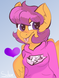 Size: 2100x2800 | Tagged: safe, artist:solo0leaf0, scootaloo, oc, oc only, oc:ponytale scootaloo, anthro, comic:ponytale, g4, female, high res, solo