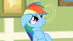 Size: 1920x1080 | Tagged: safe, screencap, rainbow dash, pegasus, pony, g4, read it and weep, cute, dashabetes, female, floppy ears, mare, pouting, puppy dog eyes, raised hoof, solo