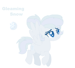 Size: 523x474 | Tagged: safe, artist:1313jaysong1313, oc, oc only, oc:gleaming snow, pony, offspring, parent:double diamond, parent:night glider, parents:nightdiamond, solo