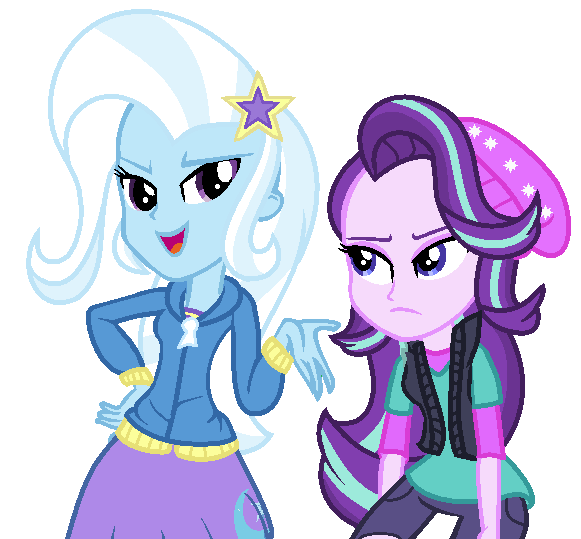 1680429 - safe, artist:blazetoop, starlight glimmer, trixie, equestria  girls, female, lesbian, shipping, startrix - Derpibooru