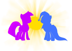 Size: 4960x3508 | Tagged: safe, artist:splashofsummer, edit, trixie, twilight sparkle, g4, female, lesbian, ship:twixie, shipping, simple background, transparent background, vector