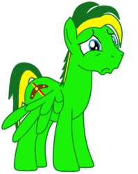 Size: 439x551 | Tagged: safe, artist:didgereethebrony, oc, oc only, oc:didgeree, pegasus, pony, needs more saturation, sad, simple background, solo, transparent background, wings, wings down