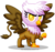 Size: 1600x1493 | Tagged: safe, artist:aleximusprime, gilda, griffon, g4, chibi, female, looking at you, simple background, solo, transparent background