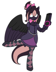 Size: 1600x2071 | Tagged: safe, artist:firepetalfox, oc, oc only, oc:silver rose, semi-anthro, clothes, costume, gun, leg in air, ponywatch, simple background, solo, transparent background, weapon