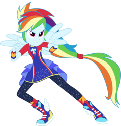 Size: 1918x2000 | Tagged: safe, artist:whalepornoz, rainbow dash, equestria girls, equestria girls specials, g4, my little pony equestria girls: better together, my little pony equestria girls: forgotten friendship, clothes, dress, female, fist, ponied up, simple background, solo, super ponied up, transparent background, vector
