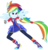 Size: 1918x2000 | Tagged: safe, artist:whalepornoz, rainbow dash, equestria girls, equestria girls specials, g4, my little pony equestria girls: better together, my little pony equestria girls: forgotten friendship, clothes, dress, female, fist, ponied up, simple background, solo, super ponied up, transparent background, vector