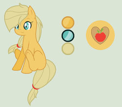 Size: 755x663 | Tagged: safe, artist:princessunicorn123, oc, oc only, oc:apple star, earth pony, pony, base used, female, green background, mare, offspring, parent:applejack, parent:caramel, parents:carajack, reference sheet, simple background, solo