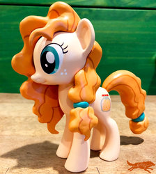 Size: 1024x1141 | Tagged: safe, artist:lostinthetrees, pear butter, earth pony, pony, g4, craft, female, figure, irl, mare, photo, sculpture, solo, traditional art