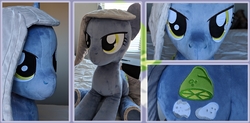 Size: 5423x2662 | Tagged: safe, artist:joltage, limestone pie, earth pony, pony, g4, irl, life size, photo, plushie, solo