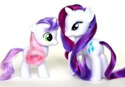 Size: 268x188 | Tagged: safe, rarity, sweetie belle, g4, irl, photo, toy