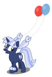 Size: 8000x12000 | Tagged: safe, artist:mundschenk85, oc, oc only, oc:silverlay, original species, pony, umbra pony, unicorn, absurd resolution, balloon, female, mare, show accurate, simple background, solo, transparent background, vector