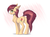 Size: 4102x3011 | Tagged: safe, artist:vincher, roseluck, earth pony, pony, g4, butt, cute, dock, female, mare, plot, rosabetes, rosebutt, smiling, solo