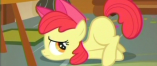 Size: 157x66 | Tagged: safe, screencap, apple bloom, earth pony, pony, call of the cutie, g4, female, picture for breezies, solo