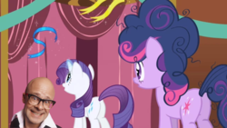 Size: 1522x856 | Tagged: safe, edit, edited screencap, screencap, rarity, twilight sparkle, g4, harry hill