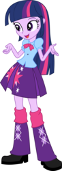 Size: 478x1314 | Tagged: safe, artist:frownfactory, twilight sparkle, alicorn, equestria girls, g4, my little pony equestria girls: rainbow rocks, .svg available, blouse, boots, clothes, female, leg warmers, pleated skirt, shoes, simple background, skirt, solo, svg, transparent background, twilight sparkle (alicorn), vector