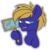 Size: 512x512 | Tagged: safe, artist:slumlordd, oc, oc only, oc:cloud quake, pony, chest fluff, male, sign, simple background, smug, solo, sticker, transparent background