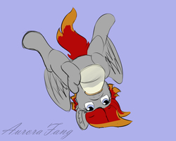 Size: 1000x800 | Tagged: safe, artist:aurorafang, oc, oc only, oc:arian blaze, pegasus, pony, baby bottle, solo