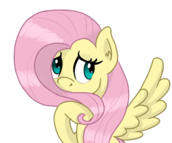 Size: 543x449 | Tagged: safe, artist:boushi33, fluttershy, pegasus, pony, g4, bust, covering, covering mouth, female, looking away, looking sideways, mare, portrait, simple background, solo, spread wings, transparent background, wings