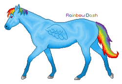Size: 269x185 | Tagged: safe, artist:cloudedlatha, rainbow dash, pony, g4, female, hoers, legitimately amazing mspaint, missing cutie mark, ms paint, pixel art, simple background, solo, transparent background