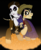 Size: 6568x7999 | Tagged: safe, artist:liv-and-b-merry, pony, skeleton pony, undead, absurd resolution, bone, coco (disney movie), crossover, female, husband and wife, héctor rivera, imelda rivera, male, ponified, skeleton, spoilers for another series