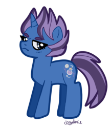 Size: 1213x1399 | Tagged: safe, artist:d00mface, ambermoon, pony, unicorn, g4, my little pony: ponyville mysteries, artist interpretation, eyebrows, female, frown, mare, simple background, solo, transparent background