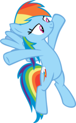 Size: 3500x5669 | Tagged: safe, artist:michaelsety, rainbow dash, pony, g4, horse play, season 8, female, lidded eyes, simple background, solo, transparent background, vector