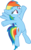 Size: 3500x5669 | Tagged: safe, artist:michaelsety, rainbow dash, pony, g4, horse play, my little pony: friendship is magic, season 8, female, lidded eyes, simple background, solo, transparent background, vector