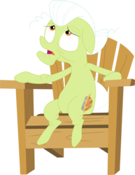 Size: 2756x3577 | Tagged: safe, artist:porygon2z, edit, granny smith, earth pony, pony, g4, leap of faith, accessory-less edit, chair, female, high res, mare, missing accessory, simple background, sitting, solo, transparent background, vector