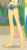 Size: 1179x2190 | Tagged: safe, screencap, applejack, blue crushed, equestria girls, g4, my little pony equestria girls: better together, barefoot, beach, clothes, cropped, feet, female, hand on hip, legs, midriff, pictures of legs, solo, swimsuit