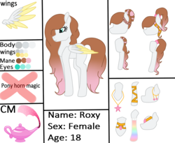 Size: 991x812 | Tagged: safe, artist:cindystarlight, oc, oc only, oc:roxy, pegasus, pony, colored wings, female, mare, multicolored wings, reference sheet, simple background, solo, transparent background, two toned wings