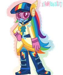 Size: 1024x1229 | Tagged: safe, artist:xxfluffypachirisuxx, rainbow dash, equestria girls, g4, my little pony equestria girls: friendship games, boots, clothes, cute, dashabetes, female, friendship games motocross outfit, friendship games outfit, gloves, motocross outfit, motorcross, motorcycle outfit, shoes, simple background, smiling, solo, transparent background, tri-cross relay outfit