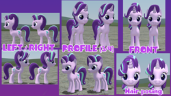 Size: 1920x1080 | Tagged: safe, artist:tehwatever, starlight glimmer, pony, unicorn, g4, 3d, 3d model, female, solo