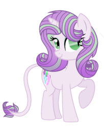 Size: 898x1100 | Tagged: safe, artist:xxdiamondlove1axx, oc, oc only, oc:crystal cheryl, dracony, hybrid, interspecies offspring, leonine tail, offspring, parent:rarity, parent:spike, parents:sparity, simple background, solo, transparent background