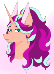 Size: 1746x2395 | Tagged: safe, artist:purplellamaswag, oc, oc only, oc:eventide, pony, magical lesbian spawn, offspring, parent:starlight glimmer, parent:sunset shimmer, parents:shimmerglimmer, solo