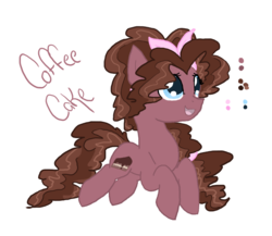 Size: 696x605 | Tagged: safe, artist:alawdulac, oc, oc only, oc:coffee cake, pony, offspring, parent:cheese sandwich, parent:pinkie pie, parents:cheesepie, solo