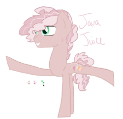 Size: 892x860 | Tagged: safe, artist:alawdulac, oc, oc only, oc:java juice, pony, offspring, parent:cheese sandwich, parent:pinkie pie, parents:cheesepie, solo