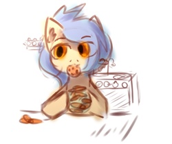 Size: 862x723 | Tagged: safe, artist:daftochaos, pony, cookie, food, jar, oven, sketch, solo