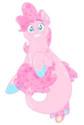 Size: 1024x1527 | Tagged: safe, artist:snafuangel, pinkie pie, seapony (g4), g4, my little pony: the movie, colored hooves, cute, diapinkes, female, heart eyes, seapony pinkie pie, simple background, solo, transparent background, wingding eyes