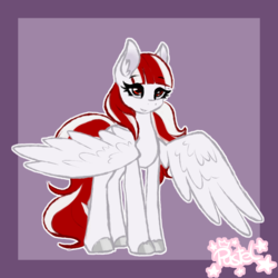 Size: 1000x1000 | Tagged: safe, artist:pastel-pony-princess, oc, oc only, oc:christal shimmer, pegasus, pony, cute, female, mare, simple background, solo