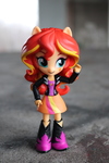 Size: 4000x6000 | Tagged: safe, artist:artofmagicpoland, sunset shimmer, equestria girls, g4, boop, doll, equestria girls minis, female, irl, merchandise, photo, pose, ready to boop, toy