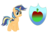 Size: 2104x1436 | Tagged: safe, artist:rainbows-skies, oc, oc only, oc:apple shield, pony, unicorn, cutie mark background, male, next generation, offspring, parent:applejack, parent:shining armor, parents:shiningjack, simple background, solo, stallion, transparent background