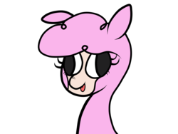 Size: 1600x1200 | Tagged: safe, alternate version, artist:dairosa, paprika (tfh), alpaca, them's fightin' herds, bust, community related, cute, simple background, tongue out, transparent background