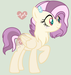 Size: 1308x1380 | Tagged: safe, artist:starfalldawn, oc, oc only, oc:heartbeat, hybrid, female, interspecies offspring, offspring, parent:discord, parent:fluttershy, parents:discoshy, simple background, solo