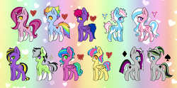 Size: 1024x508 | Tagged: safe, artist:starryprinxe, oc, pony, agender, agender pride flag, aromantic, aromantic pride flag, asexual, bisexual pride flag, bisexuality, cute, female, gay, gay pride flag, lesbian, lesbian pride flag, lgbt, male, nonbinary, nonbinary pride flag, pansexual, pansexual pride flag, polysexual, polysexual pride flag, ponified, pride, pride flag, pride ponies, trans female, trans male, transgender, transgender pride flag