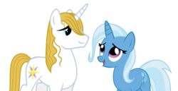 Size: 2489x1280 | Tagged: safe, artist:estefania200, edit, prince blueblood, trixie, g4, female, male, ship:bluetrix, shipping, simple background, straight, transparent background, vector